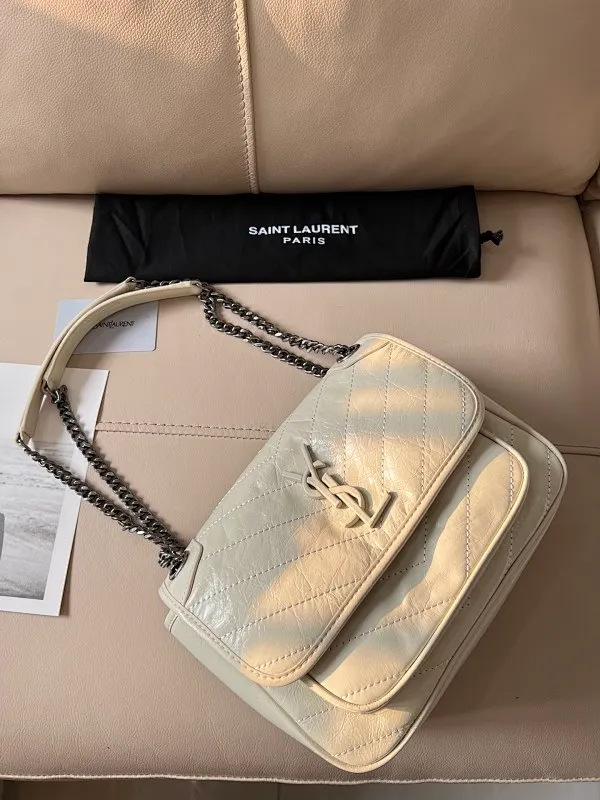 All Categories Official Website "Brand Women's Bags" Women's Bags 💙 YSL 58002200 2023 counters also sell YSL crossbody bag, first layer cowhide 24CM
