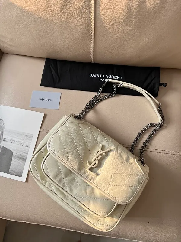 All Categories Official Website "Brand Women's Bags" Women's Bags 💙 YSL 58002200 2023 counters also sell YSL crossbody bag, first layer cowhide 24CM