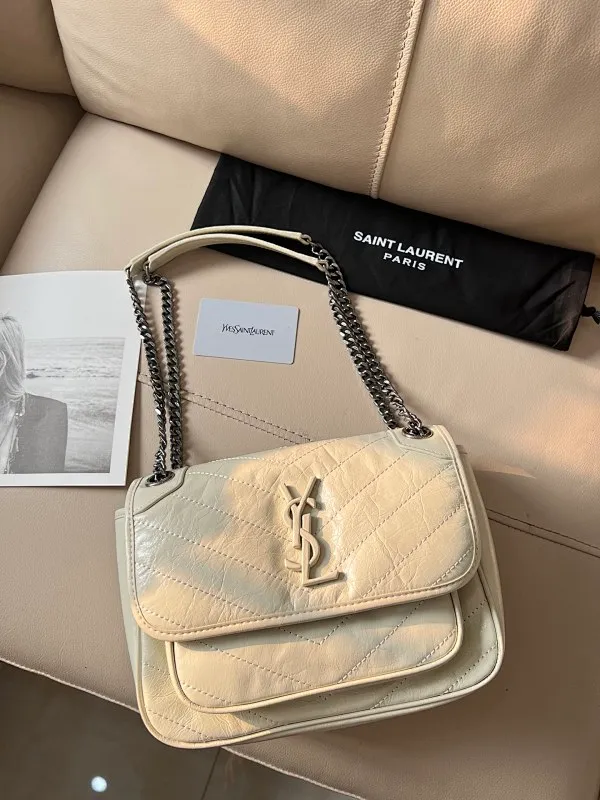 All Categories Official Website "Brand Women's Bags" Women's Bags 💙 YSL 58002200 2023 counters also sell YSL crossbody bag, first layer cowhide 24CM
