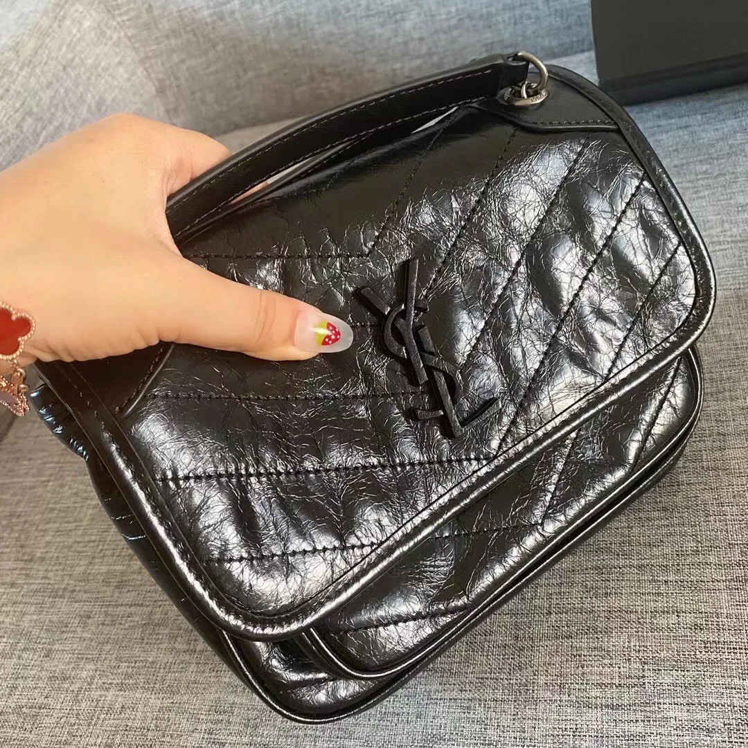 All Categories Official Website "Brand Women's Bags" Women's Bags 💙 YSL 58002200 2023 counters also sell YSL crossbody bag, first layer cowhide 24CM