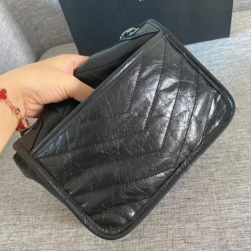 All Categories Official Website "Brand Women's Bags" Women's Bags 💙 YSL 58002200 2023 counters also sell YSL crossbody bag, first layer cowhide 24CM