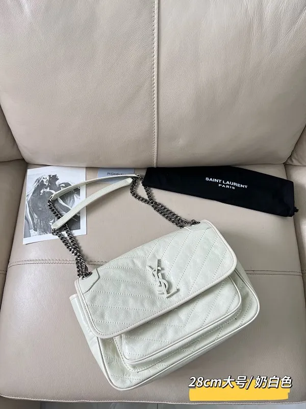 All Categories Official Website "Brand Women's Bags" Women's Bags 💙 YSL 58002200 2023 counters also sell YSL crossbody bag, first layer cowhide 24CM