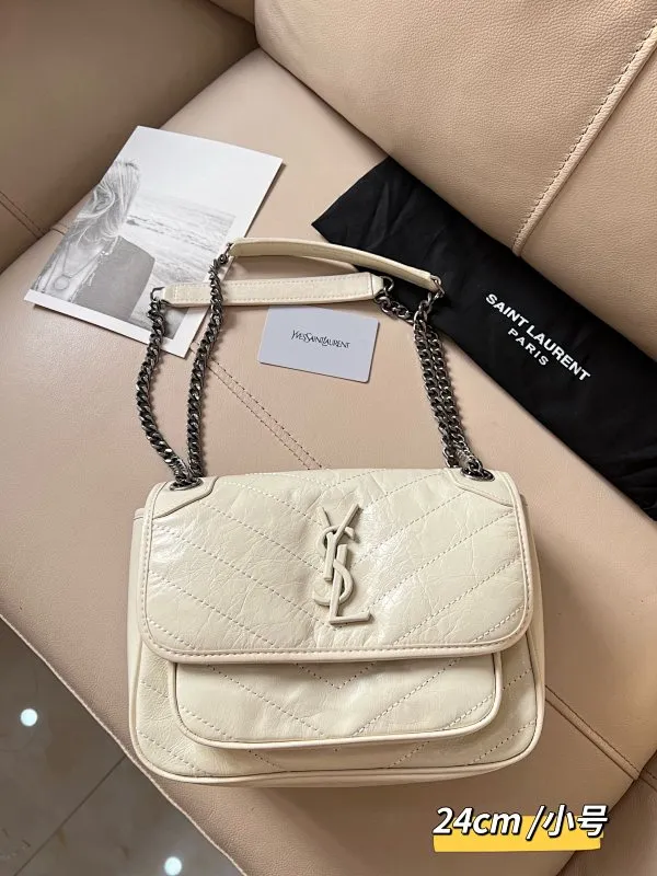 All Categories Official Website "Brand Women's Bags" Women's Bags 💙 YSL 58002200 2023 counters also sell YSL crossbody bag, first layer cowhide 24CM