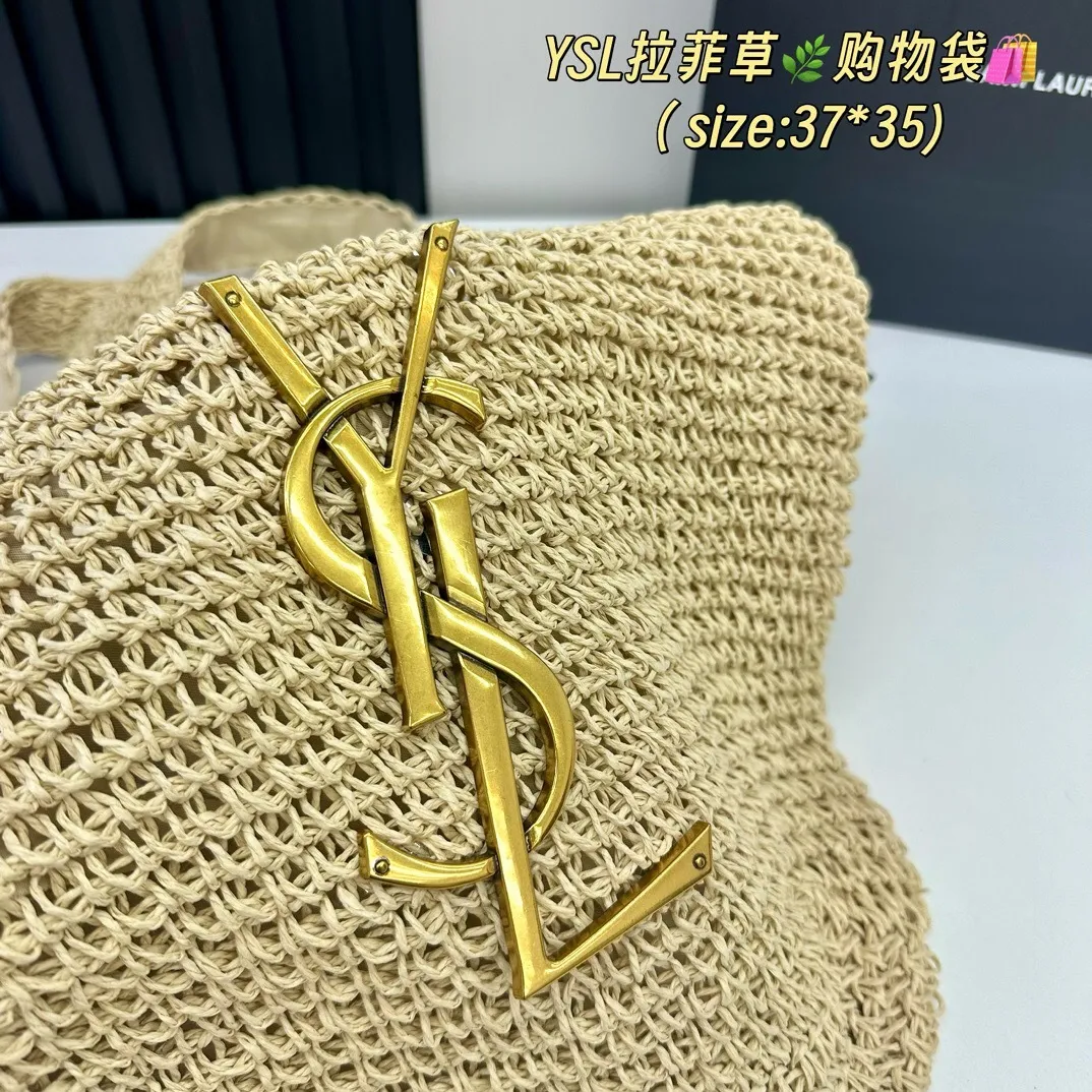 All Categories Official Website "Brand Women's Bags" Women's Bags 💙 YSL 2025 New YSL Woven Tote Bag