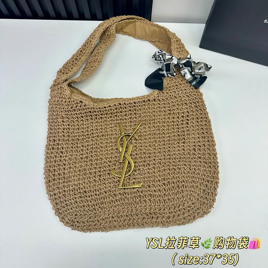All Categories Official Website "Brand Women's Bags" Women's Bags 💙 YSL 2025 New YSL Woven Tote Bag