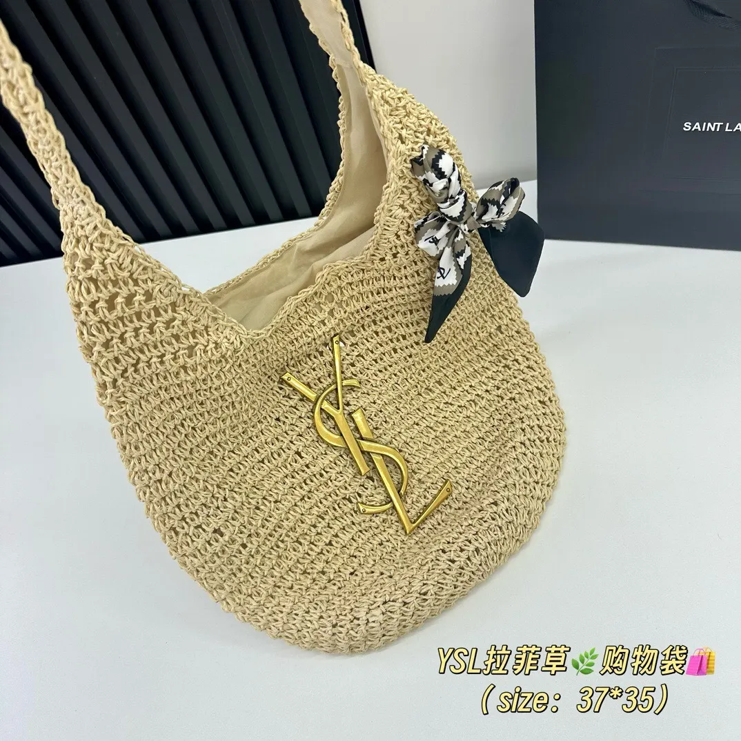 All Categories Official Website "Brand Women's Bags" Women's Bags 💙 YSL 2025 New YSL Woven Tote Bag