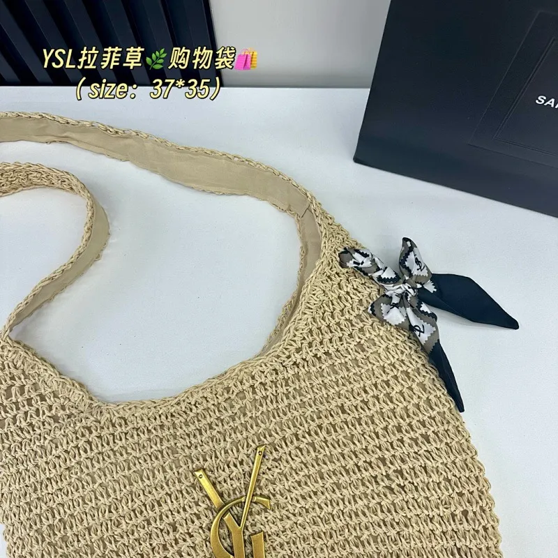 All Categories Official Website "Brand Women's Bags" Women's Bags 💙 YSL 2025 New YSL Woven Tote Bag