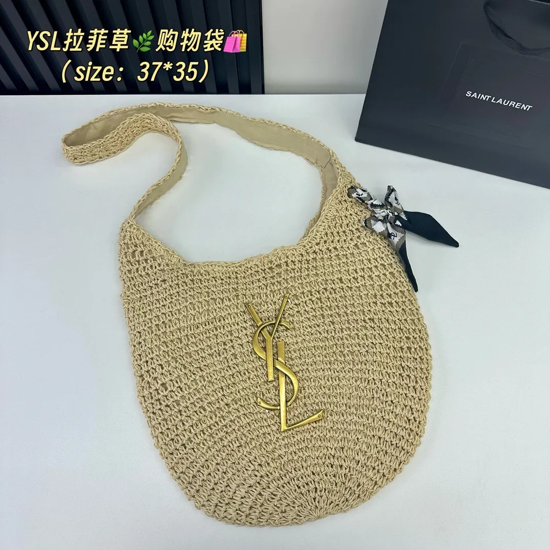 All Categories Official Website "Brand Women's Bags" Women's Bags 💙 YSL 2025 New YSL Woven Tote Bag