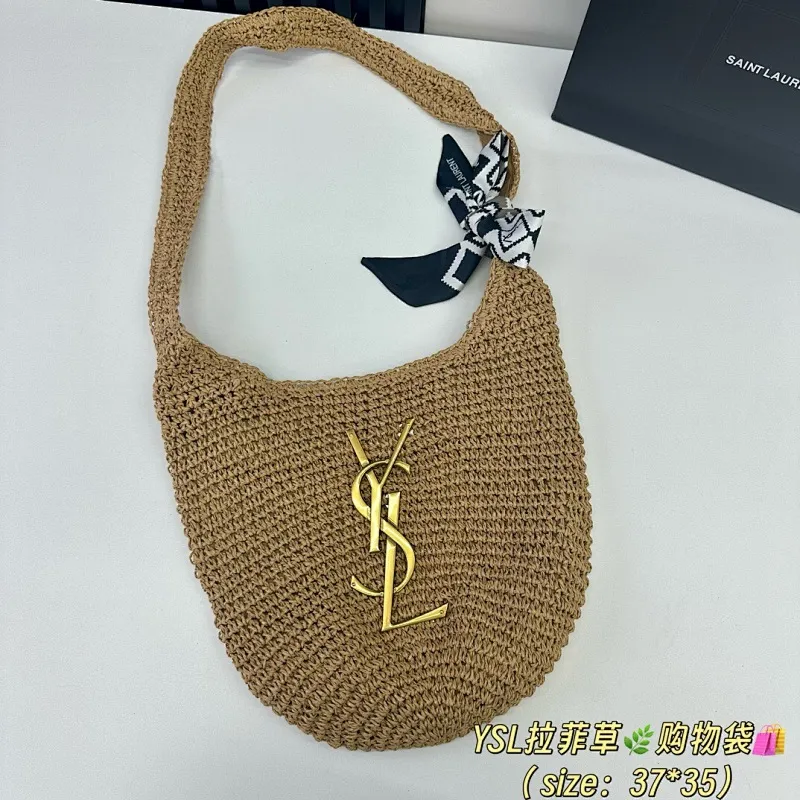 All Categories Official Website "Brand Women's Bags" Women's Bags 💙 YSL 2025 New YSL Woven Tote Bag