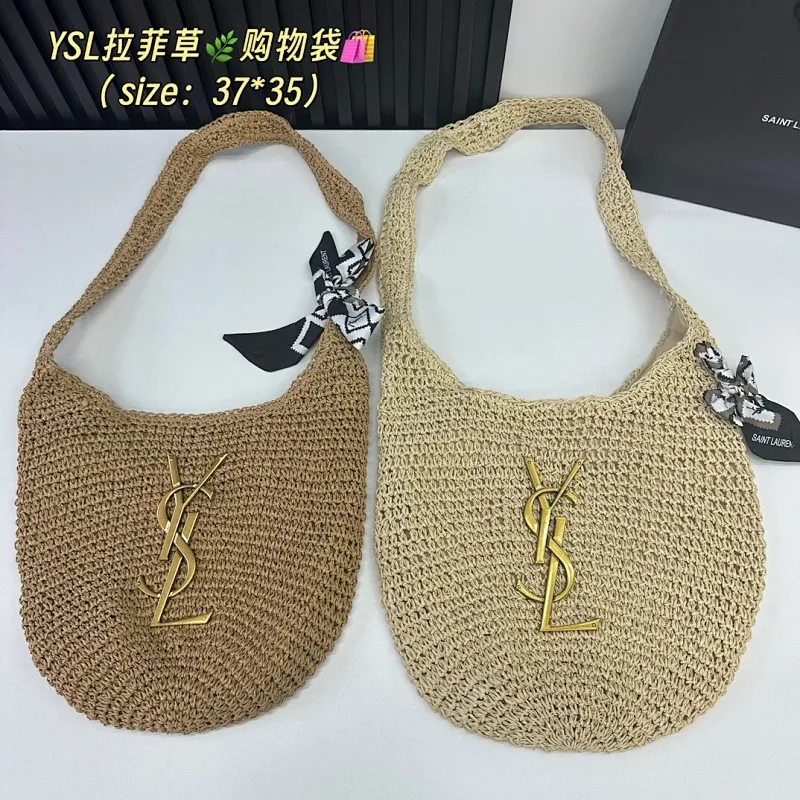 All Categories Official Website "Brand Women's Bags" Women's Bags 💙 YSL 2025 New YSL Woven Tote Bag
