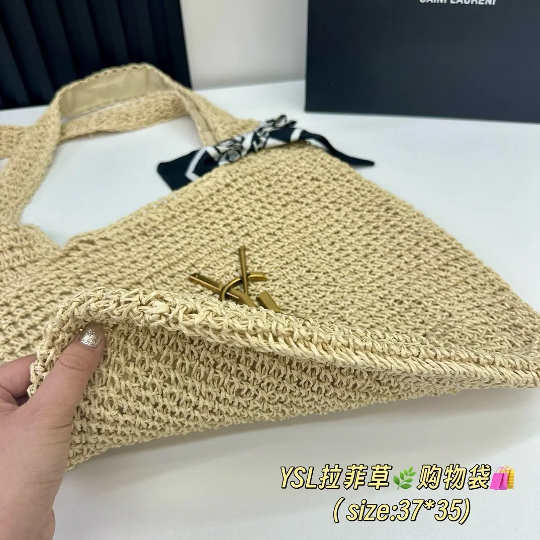 All Categories Official Website "Brand Women's Bags" Women's Bags 💙 YSL 2025 New YSL Woven Tote Bag