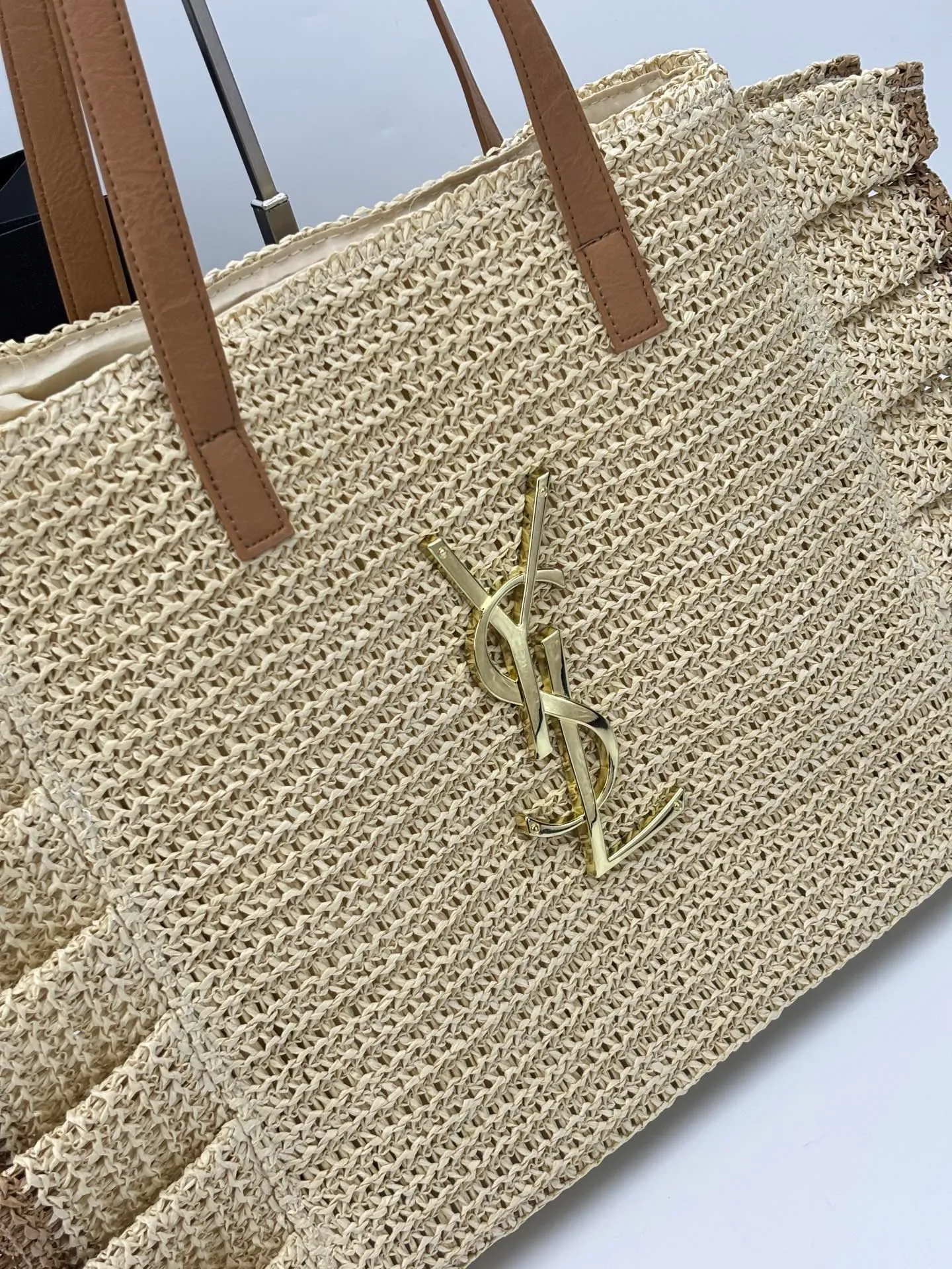 All Categories Official Website "Brand Women's Bags" Women's Bags 💙 YSL 2026 Official Website YSL Straw Tote Bag