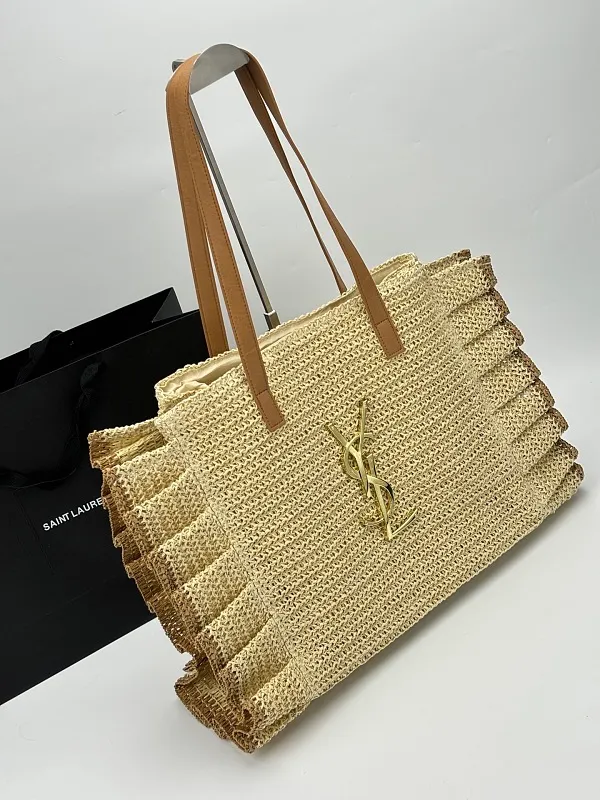 All Categories Official Website "Brand Women's Bags" Women's Bags 💙 YSL 2026 Official Website YSL Straw Tote Bag