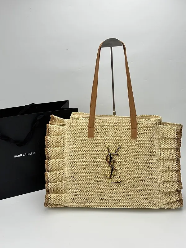 All Categories Official Website "Brand Women's Bags" Women's Bags 💙 YSL 2026 Official Website YSL Straw Tote Bag