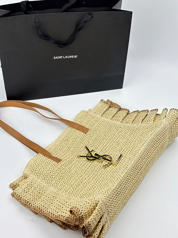 All Categories Official Website "Brand Women's Bags" Women's Bags 💙 YSL 2026 Official Website YSL Straw Tote Bag