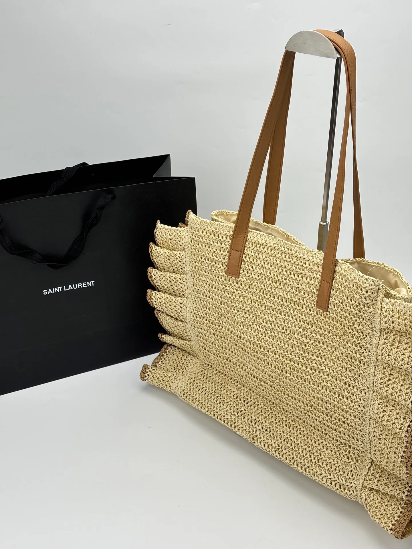 All Categories Official Website "Brand Women's Bags" Women's Bags 💙 YSL 2026 Official Website YSL Straw Tote Bag
