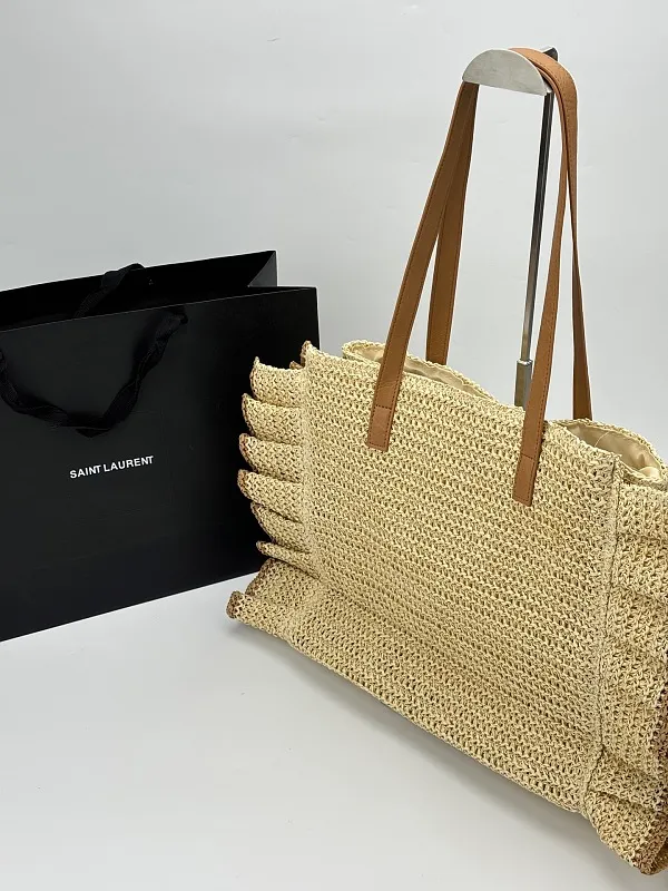 All Categories Official Website "Brand Women's Bags" Women's Bags 💙 YSL 2026 Official Website YSL Straw Tote Bag