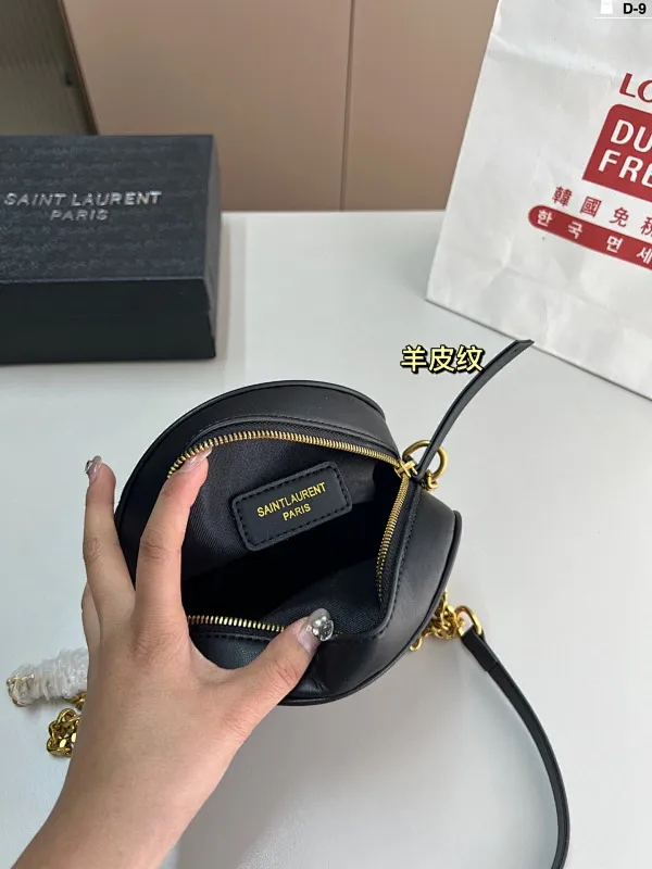All Categories Official Website "Brand Women's Bags" Women's Bags 💙 YSL 2025 New YSL Small Round Cake Bag