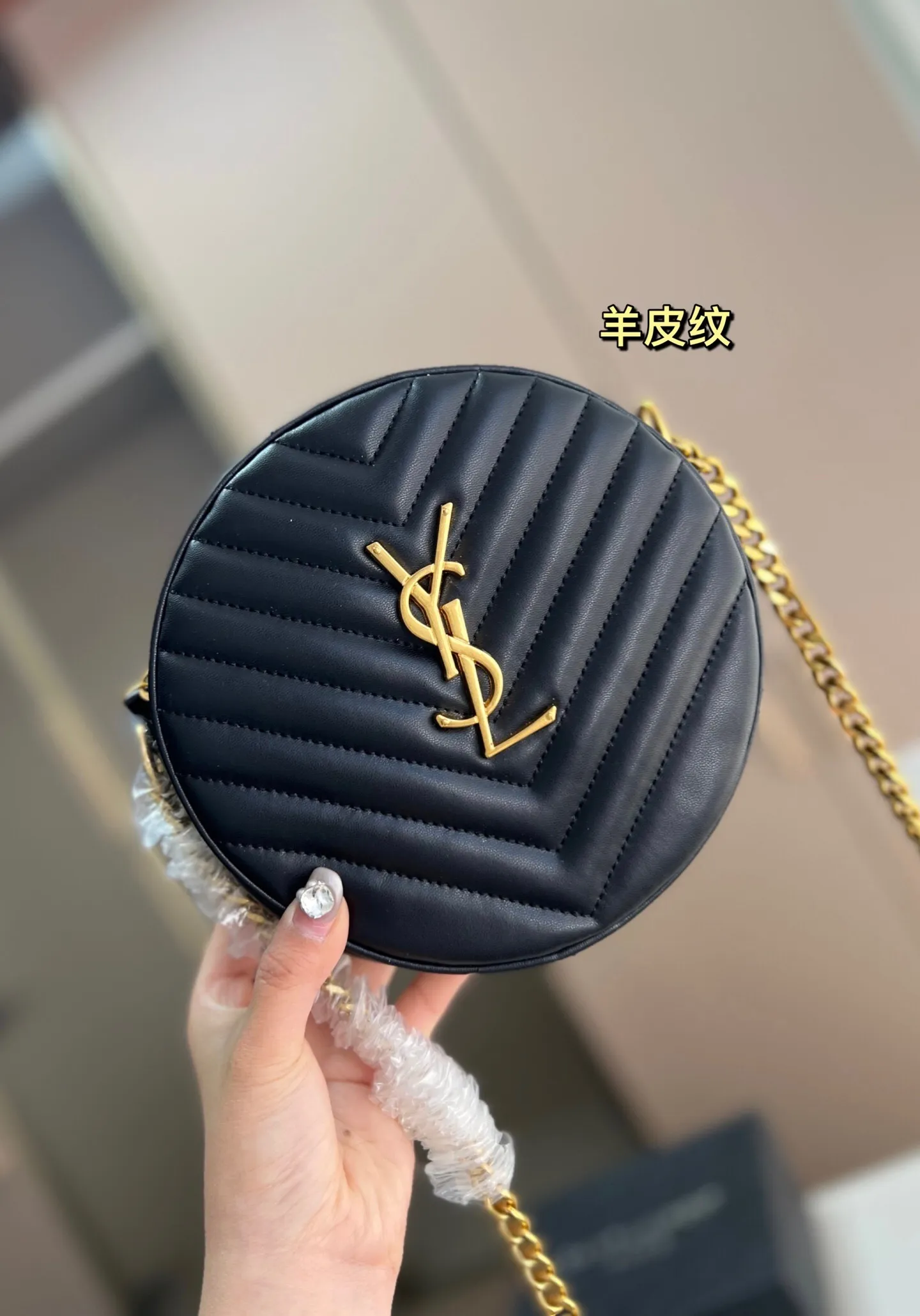 All Categories Official Website "Brand Women's Bags" Women's Bags 💙 YSL 2025 New YSL Small Round Cake Bag
