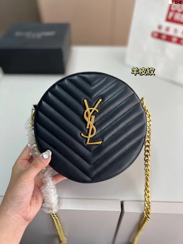 All Categories Official Website "Brand Women's Bags" Women's Bags 💙 YSL 2025 New YSL Small Round Cake Bag