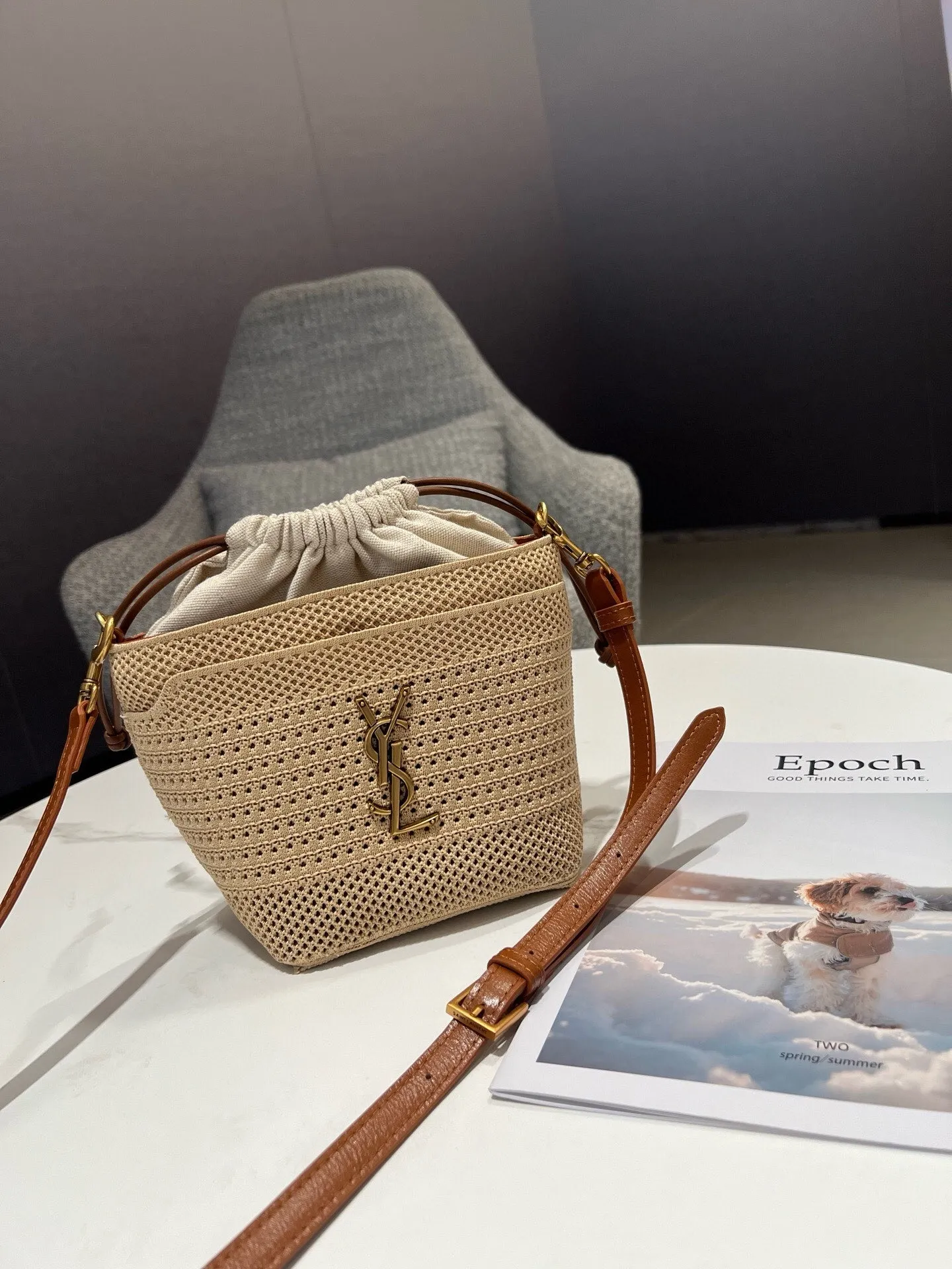 All Categories Official Website "Brand Women's Bags" Women's Bags 💙 YSL 2025 New YSL Bucket Bag