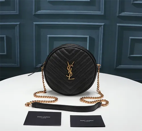 All categories Official website "Brand Women's Bags" Women's Bags 💙 YSL 2023 New YSL Small Round Bag