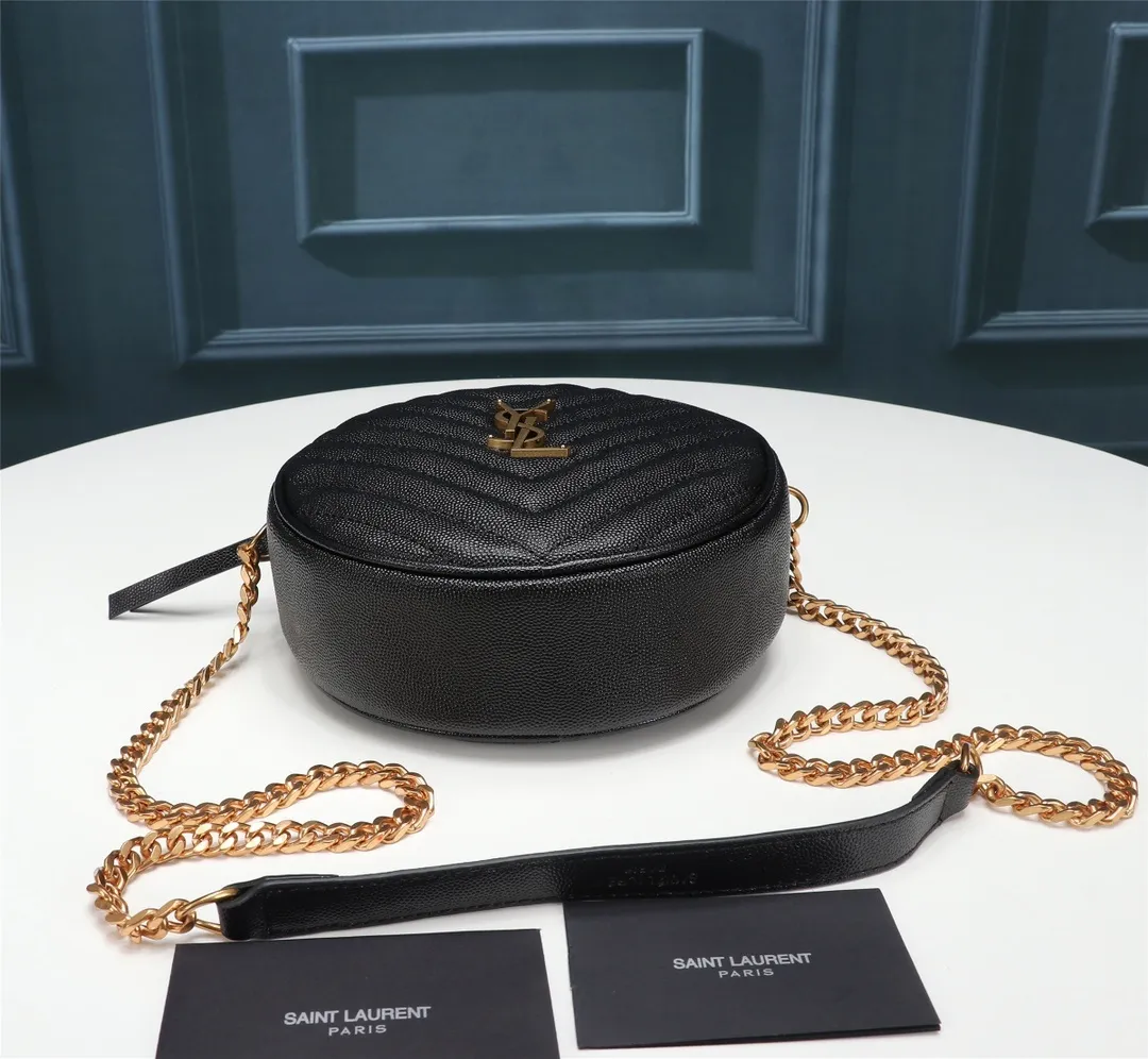 All categories Official website "Brand Women's Bags" Women's Bags 💙 YSL 2023 New YSL Small Round Bag