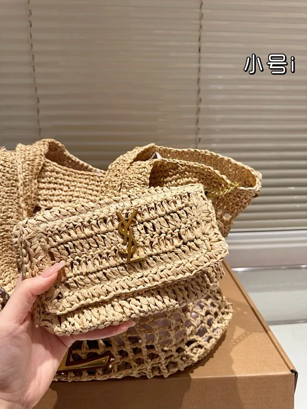 All Categories Official Website "Brand Women's Bags" Women's Bags 💙 YSL 2025 New YSL Straw Bags
