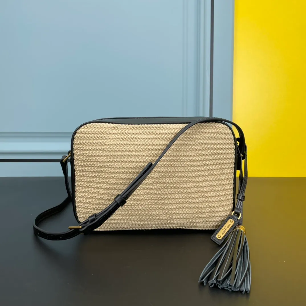 All categories Official website "Brand Women's Bags" Women's Bags 💙 YSL 2022 Official New YSL Imported Italian Cowhide Camera Bag Wholesale 58004300 High Quality Size: 23-16-6CM