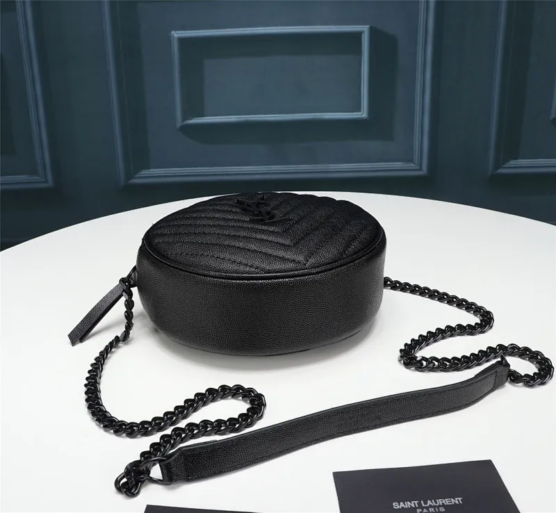 All categories Official website "Brand Women's Bags" Women's Bags 💙 YSL 2023 New YSL Small Round Bag