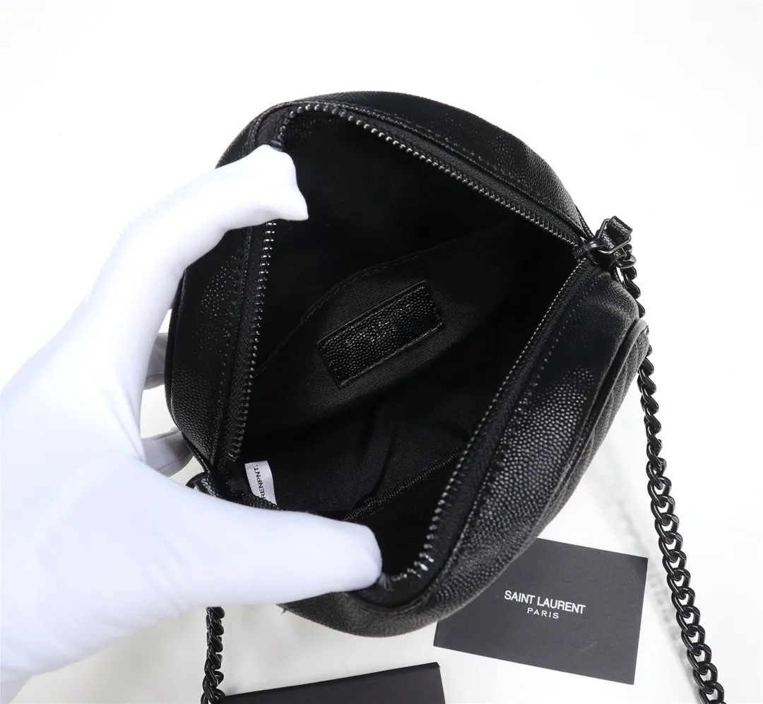 All categories Official website "Brand Women's Bags" Women's Bags 💙 YSL 2023 New YSL Small Round Bag
