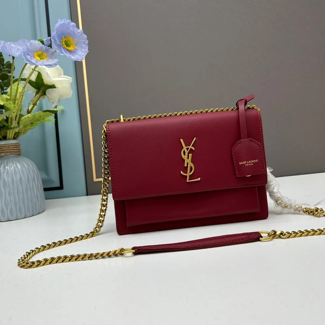 All Categories Official Website "Brand Women's Bags" Women's Bags 💙 YSL 2023 New YSL Cowhide Crossbody Bag
