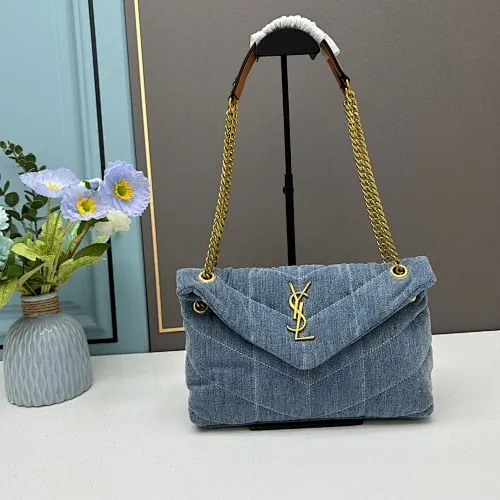 All Categories Official Website "Brand Women's Bags" Women's Bags 💙 YSL 2023 New YSL Denim Camera Bag