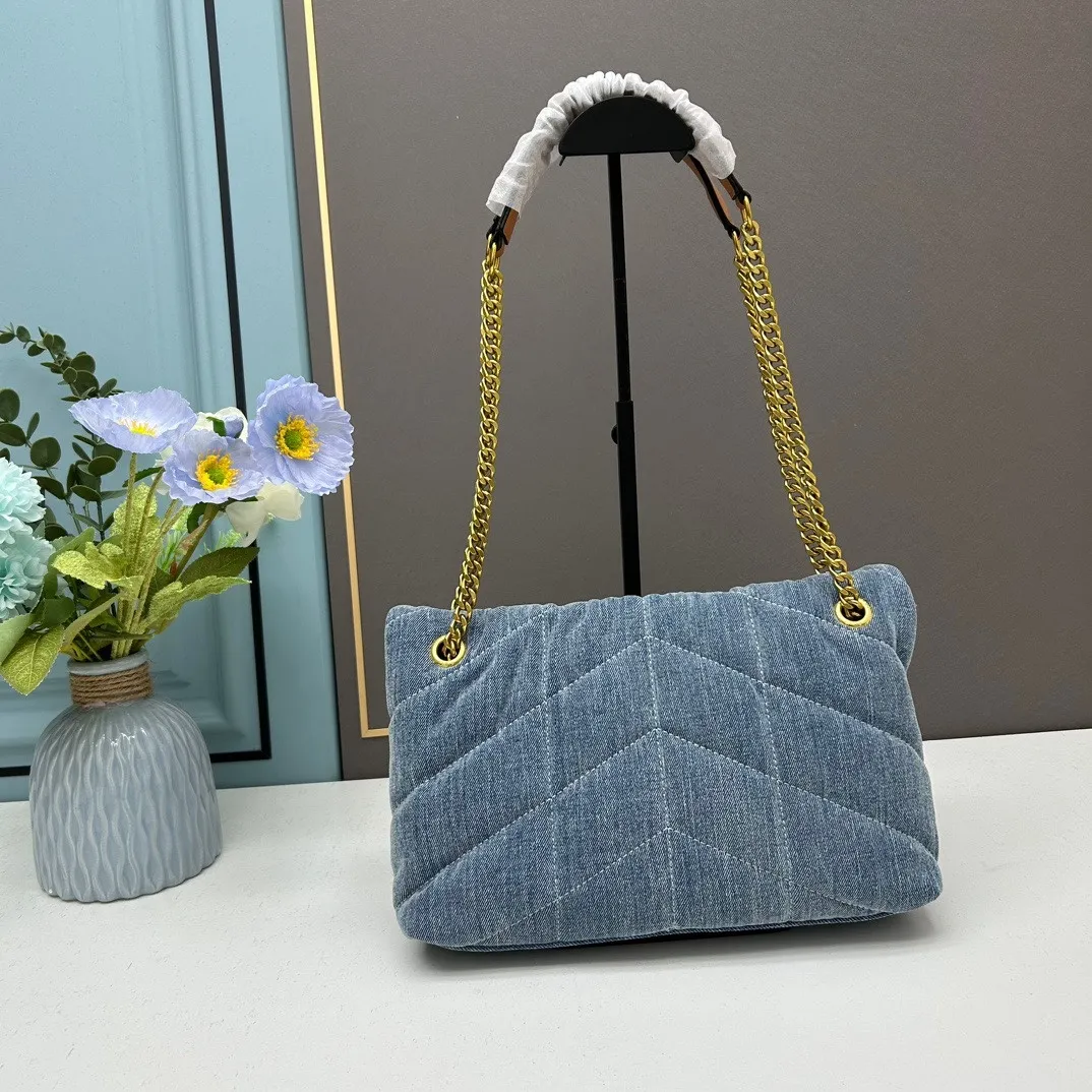 All Categories Official Website "Brand Women's Bags" Women's Bags 💙 YSL 2023 New YSL Denim Camera Bag