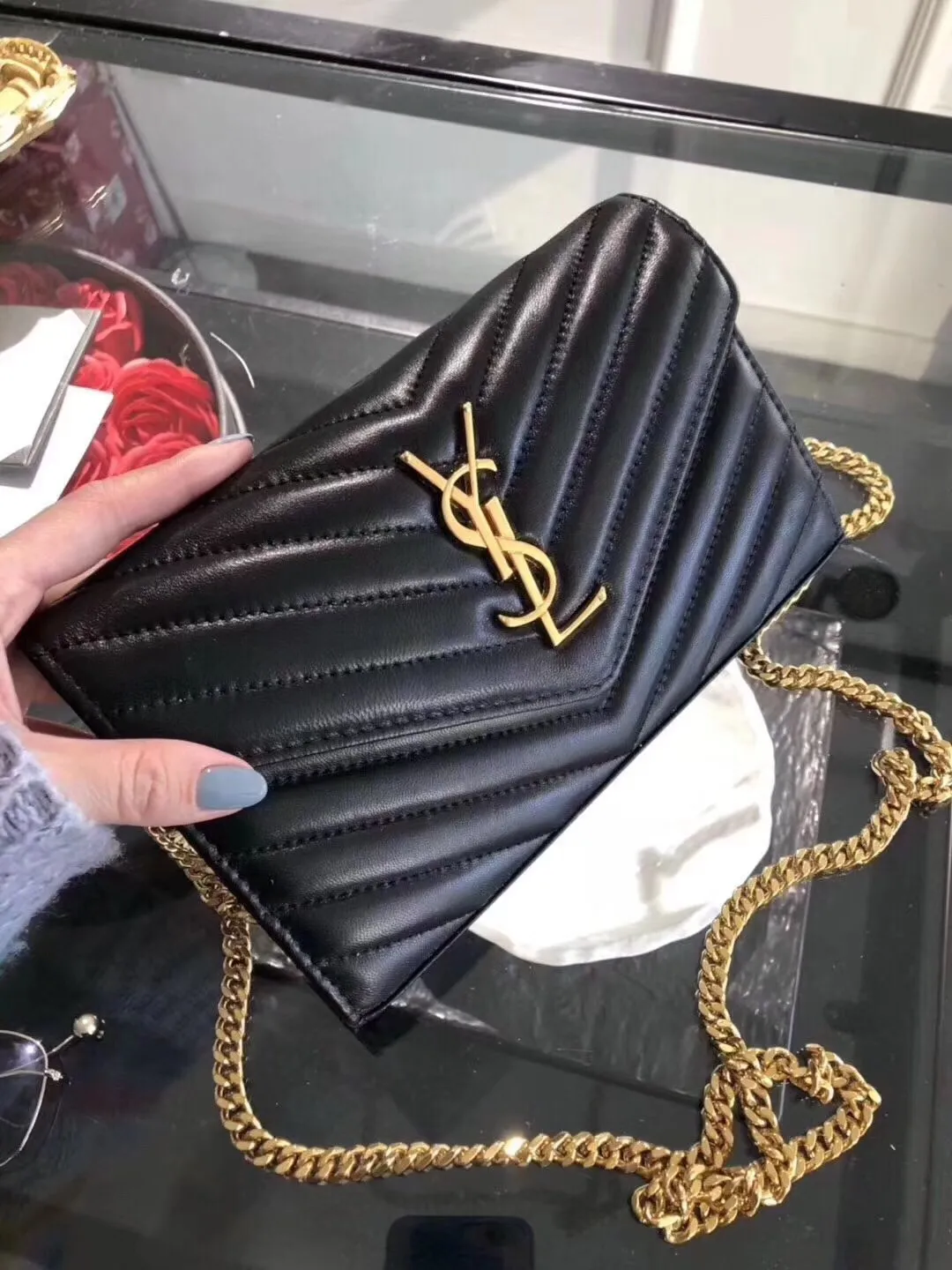 All categories Official website "Brand Women's Bags" Women's Bags 💙 YSL 2022 Official New YSL Crossbody Bag Wholesale 58001350 High Quality Specifications: 22.5-14-4CM
