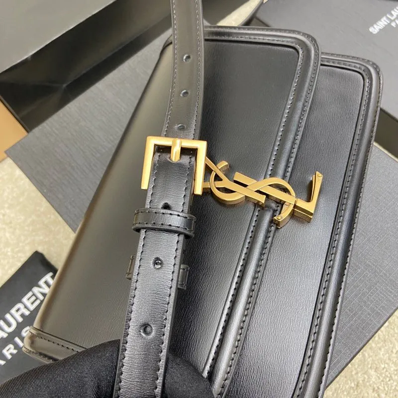 💰1680 Toothpick pattern black/gold buckle 🌈SOLFERINO's most eye-catching new autumn and winter product - Solferino is made of high-grade BOX cowhide. The leather surface has very good flexibility. It is designed with a three-layer accordion partition inside, which can easily accommodate daily necessities for going out. The new and special switch buckle - opened with a half L button, will surprise you 🔥20210840 Model: 634305 [original leather] Size: 23*16*6cm