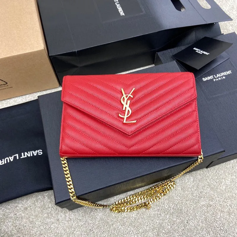 Big red ball pattern leather/gold buckle 🌈MONOGRAM caviar pattern original leather version envelope bag 👍A super practical small bag, the most classic style 👏100% original cowhide with fine handcrafting; customized metal Y family logo highlights personality; flip-top design ensures safety of use; small bag has large capacity, with 20 card slots, two banknote compartments, two central compartments, and an inner zipper bag to hold everything‼ ️20210630 Model: 360462 [original leather] Size: 22.5*14*4cm