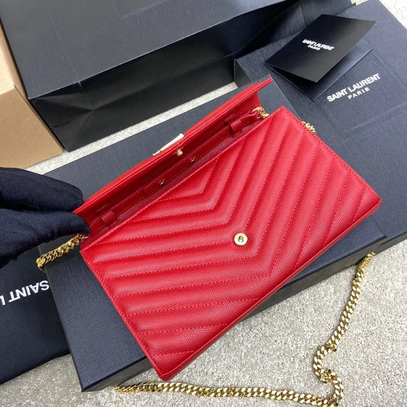 Big red ball pattern leather/gold buckle 🌈MONOGRAM caviar pattern original leather version envelope bag 👍A super practical small bag, the most classic style 👏100% original cowhide with fine handcrafting; customized metal Y family logo highlights personality; flip-top design ensures safety of use; small bag has large capacity, with 20 card slots, two banknote compartments, two central compartments, and an inner zipper bag to hold everything‼ ️20210630 Model: 360462 [original leather] Size: 22.5*14*4cm