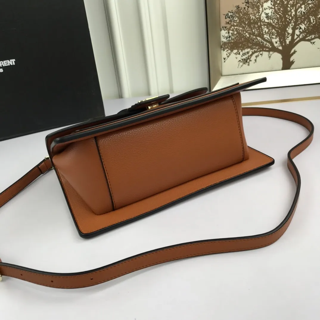 All Categories Official Website "Brand Women's Bags" Women's Bags 💙 YSL 2022 Official New Yves Saint Laurent Imported Palm Print Cowhide Crossbody Bag Wholesale 58001900 High Quality Size: 26-16-9CM