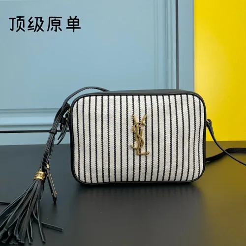 All categories Official website "Brand Women's Bags" Women's Bags 💙 YSL 2022 Official New YSL Imported Italian Cowhide Camera Bag Wholesale 58004300 High Quality Size: 23-16-6CM
