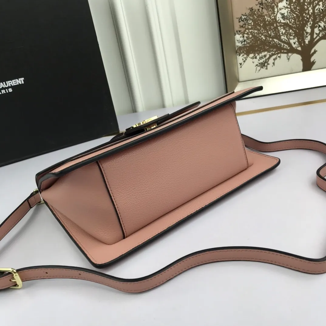 All Categories Official Website "Brand Women's Bags" Women's Bags 💙 YSL 2022 Official New Yves Saint Laurent Imported Palm Print Cowhide Crossbody Bag Wholesale 58001900 High Quality Size: 26-16-9CM