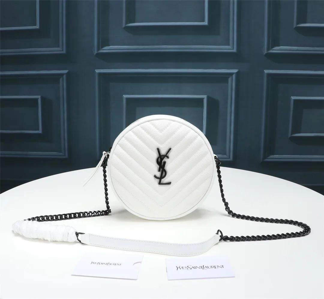 All categories Official website "Brand Women's Bags" Women's Bags 💙 YSL 2023 New YSL Small Round Bag