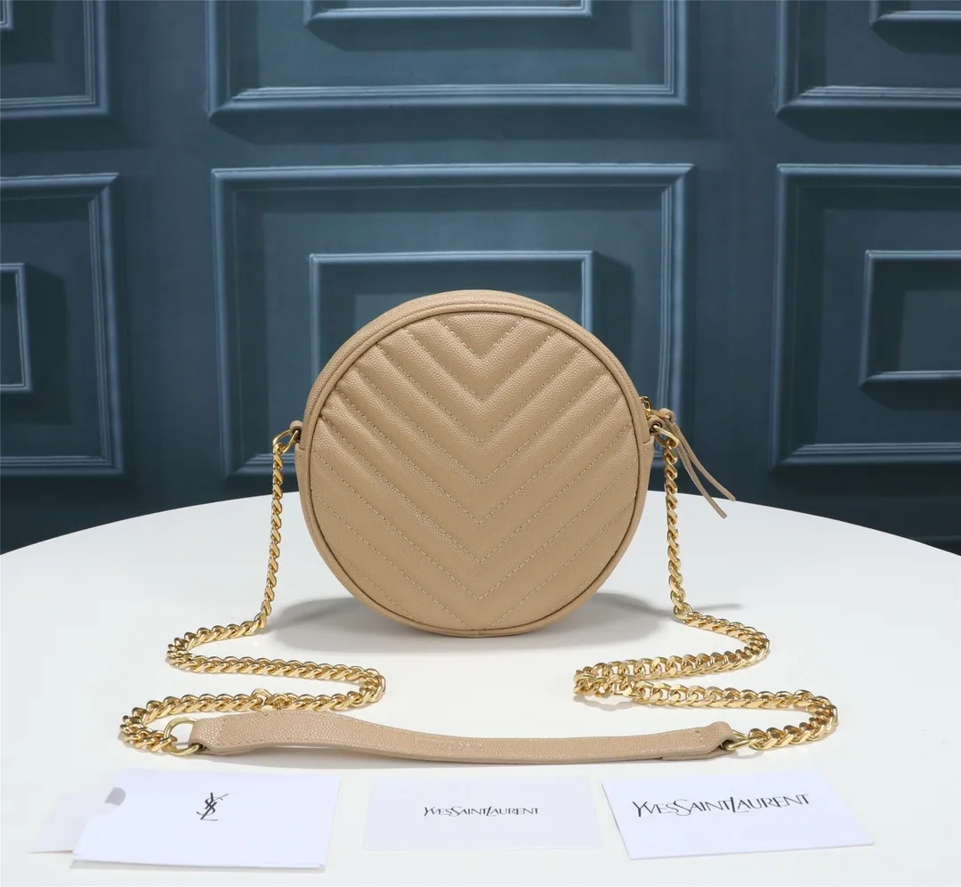 All categories Official website "Brand Women's Bags" Women's Bags 💙 YSL 2023 New YSL Small Round Bag