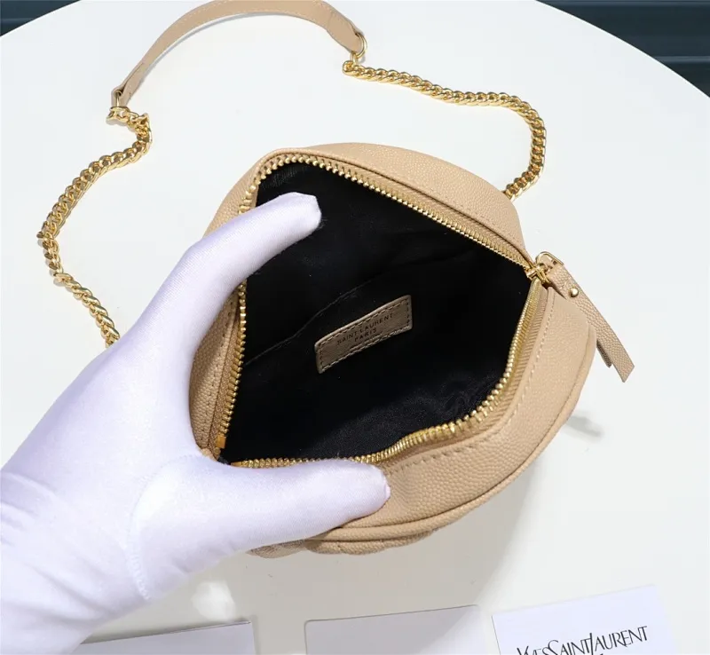 All categories Official website "Brand Women's Bags" Women's Bags 💙 YSL 2023 New YSL Small Round Bag