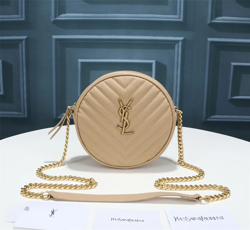 All categories Official website "Brand Women's Bags" Women's Bags 💙 YSL 2023 New YSL Small Round Bag
