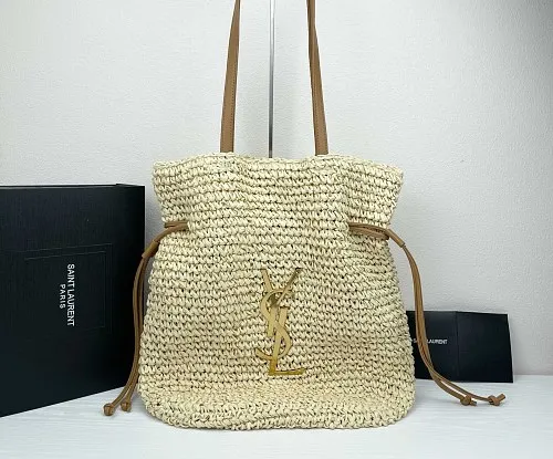 All Categories Official Website "Brand Women's Bags" Women's Bags 💙 YSL 2026 Official Website YSL Raffia Woven Bags