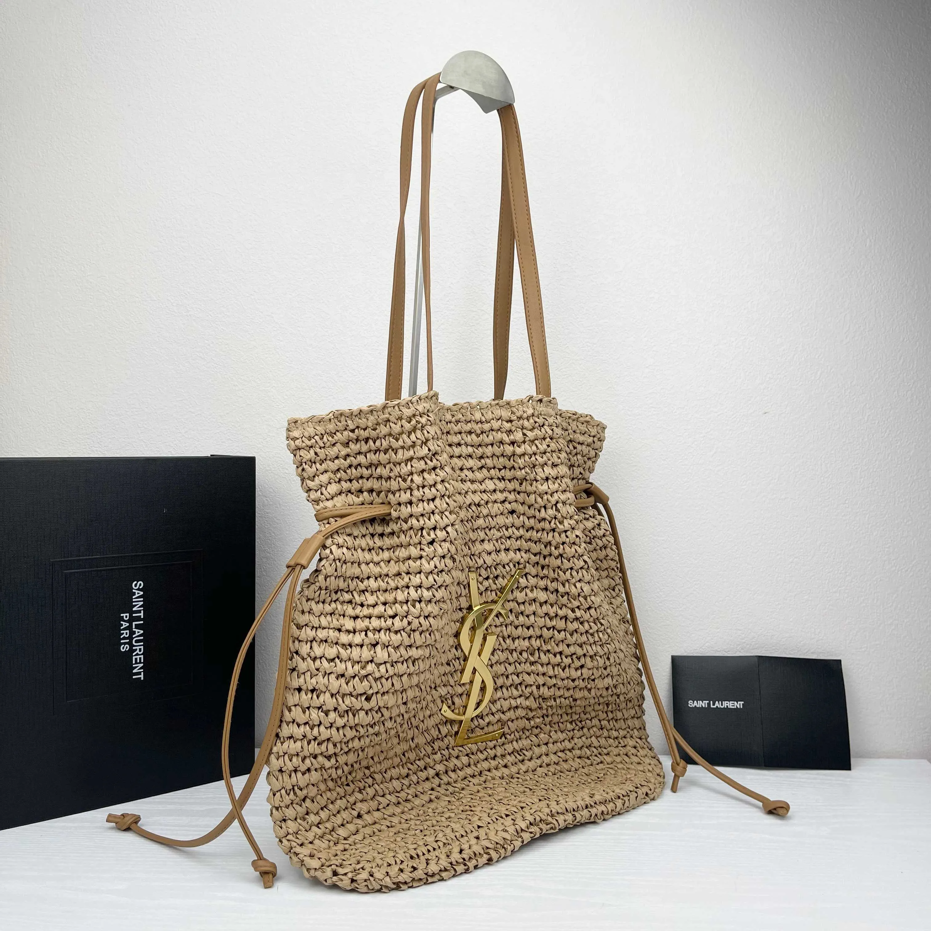 All Categories Official Website "Brand Women's Bags" Women's Bags 💙 YSL 2026 Official Website YSL Raffia Woven Bags