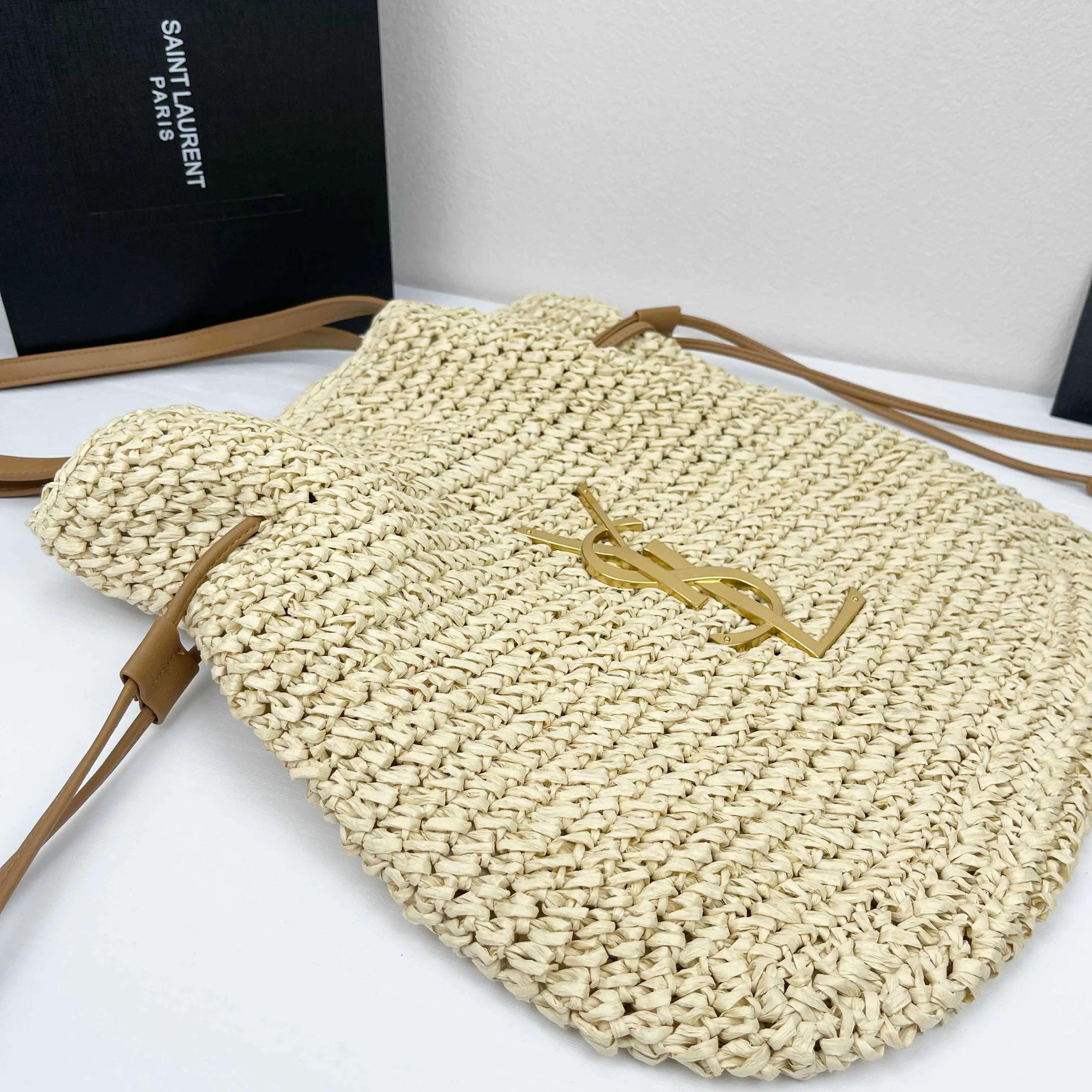 All Categories Official Website "Brand Women's Bags" Women's Bags 💙 YSL 2026 Official Website YSL Raffia Woven Bags