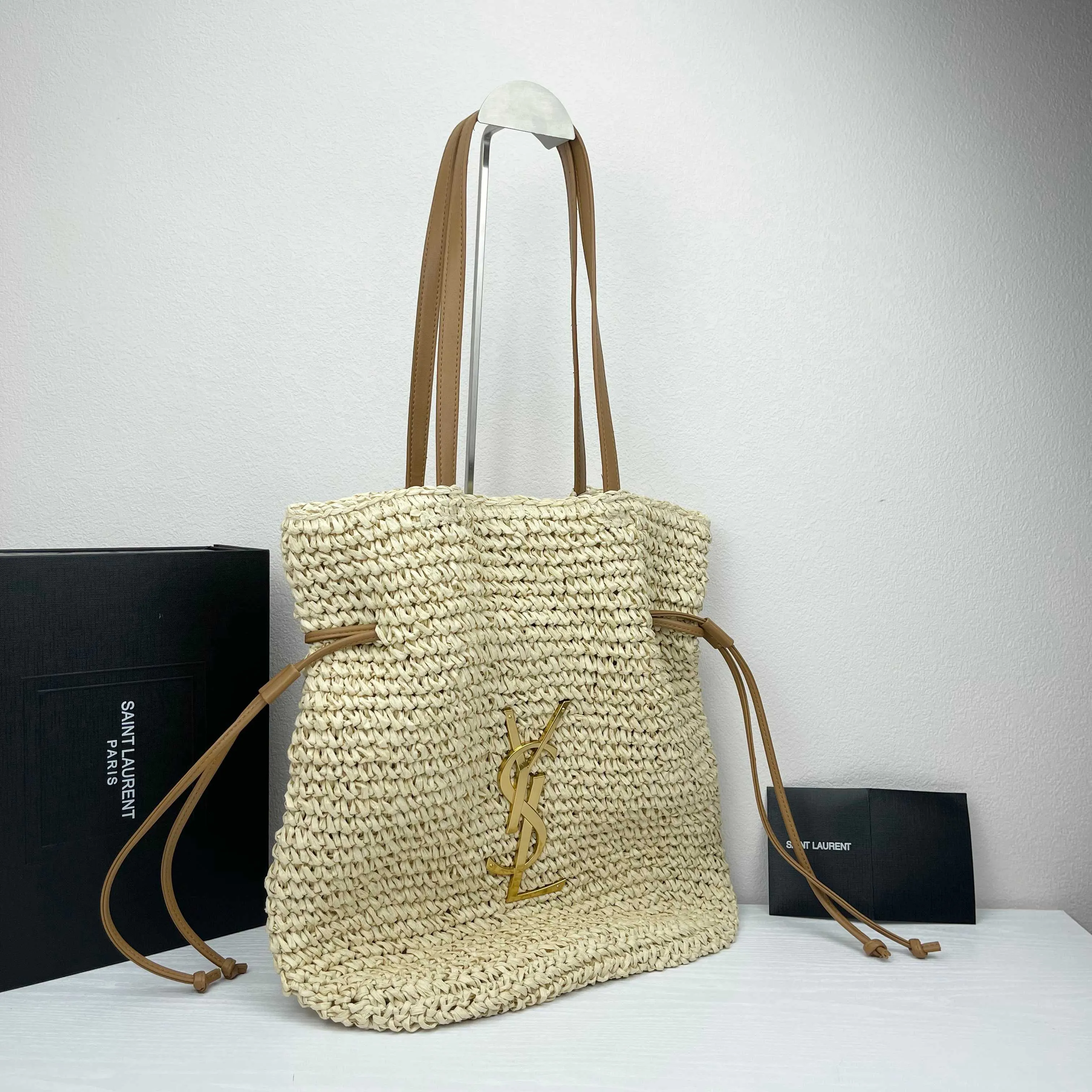 All Categories Official Website "Brand Women's Bags" Women's Bags 💙 YSL 2026 Official Website YSL Raffia Woven Bags