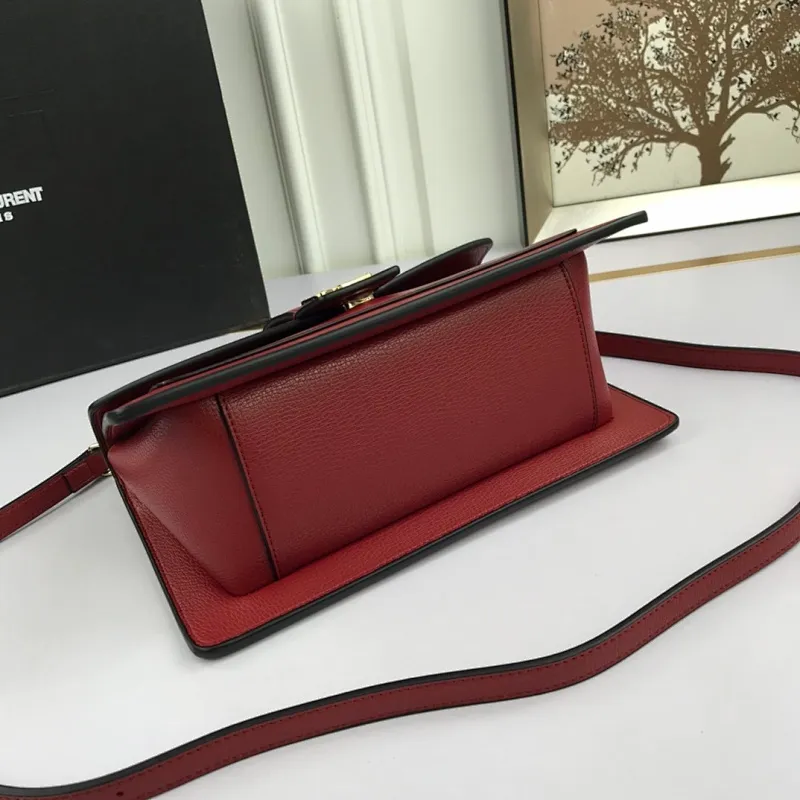 All Categories Official Website "Brand Women's Bags" Women's Bags 💙 YSL 2022 Official New Yves Saint Laurent Imported Palm Print Cowhide Crossbody Bag Wholesale 58001900 High Quality Size: 26-16-9CM